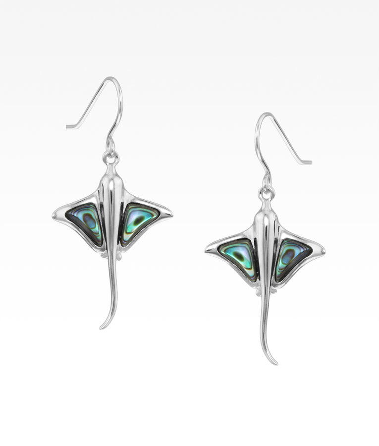 Abalone Stingray Earrings