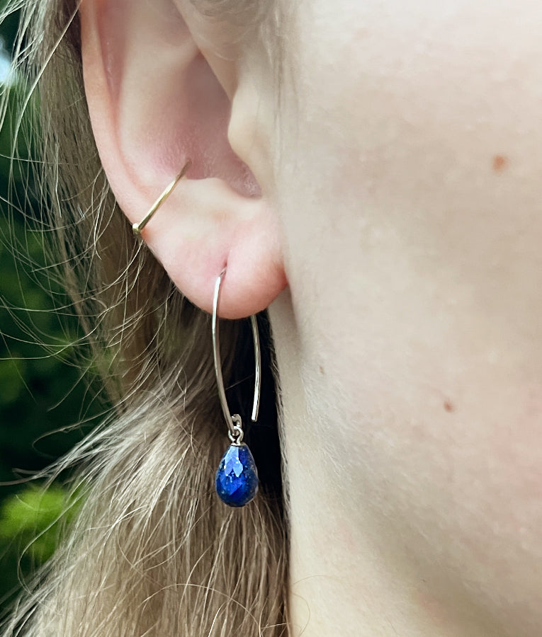 Lapis Sweep Earrings