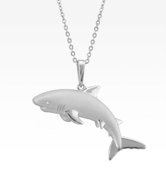Satin Shark Necklace