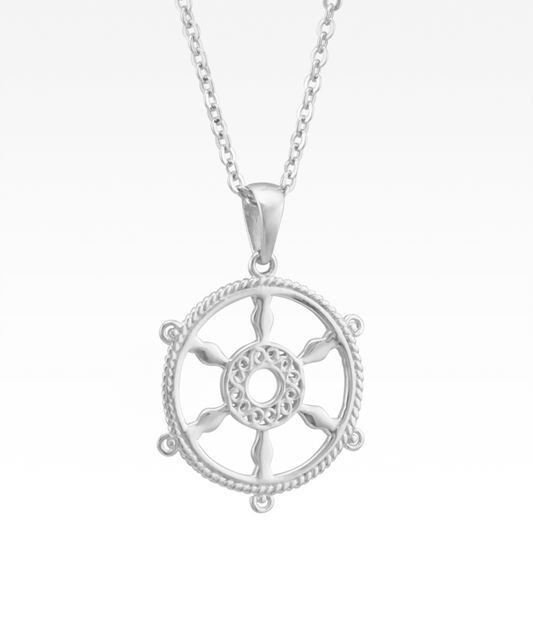 Harbor Ship's Wheel Necklace