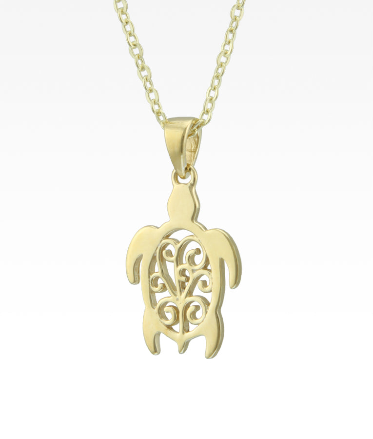 Harbor Sunset Turtle Necklace