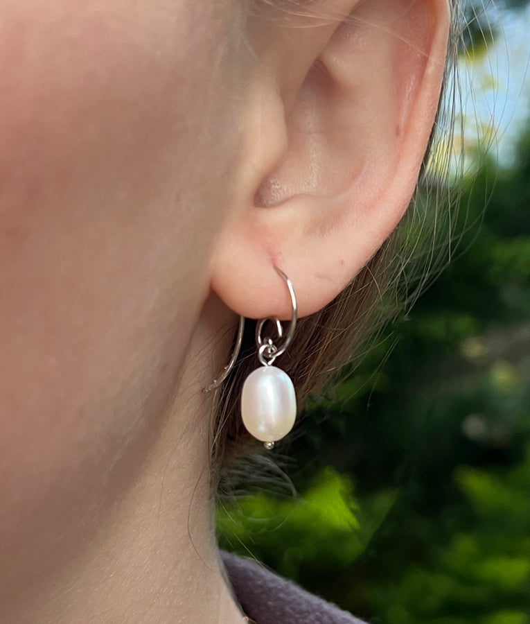 Pearl Swirl Sweep Earrings