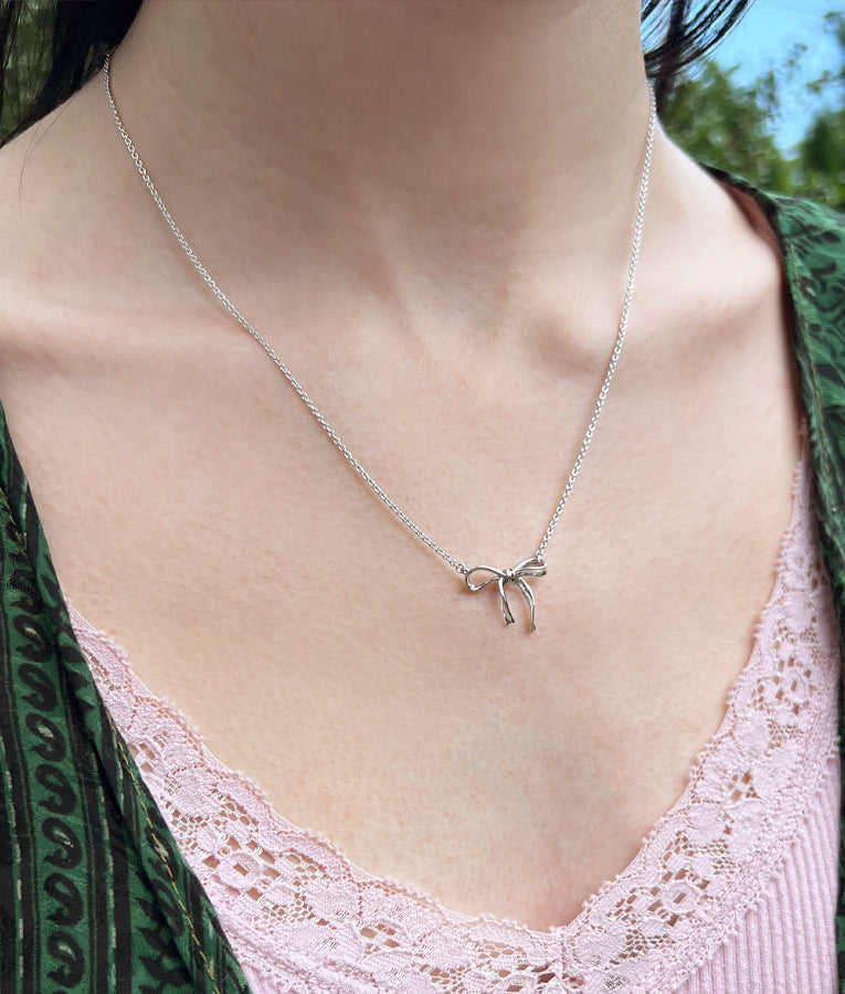 Ribbon Bow Necklace