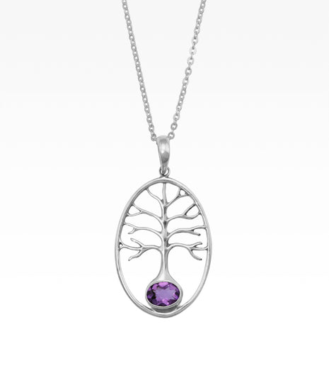 Amethyst Tree of Life Pendant