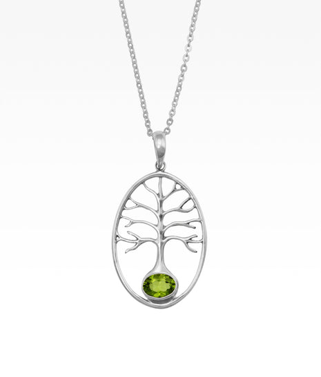 Peridot Tree of Life Pendant