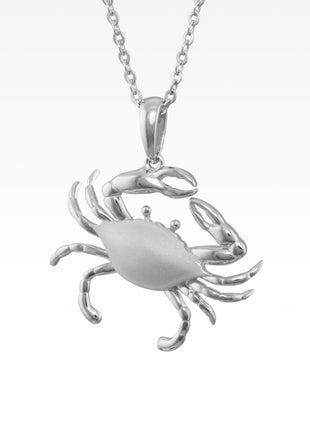 Satin Shell Crab Pendant