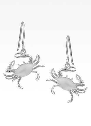 Satin Shell Crab Earrings