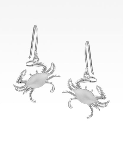 Satin Shell Crab Earrings