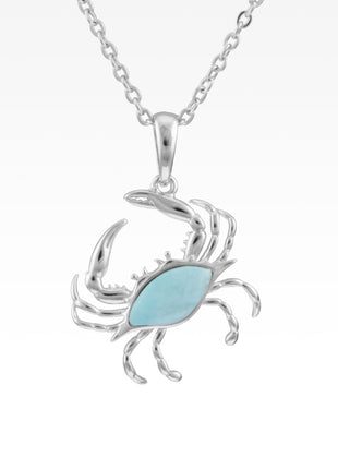 Larimar Crab Pendant