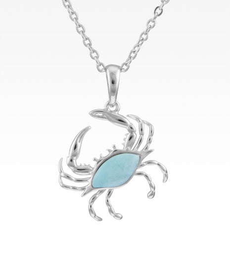 Larimar Crab Pendant