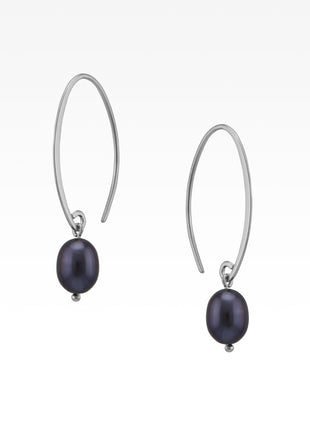 Black Pearl Sweep Earrings