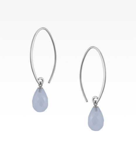 Chalcedony Sweep Earrings