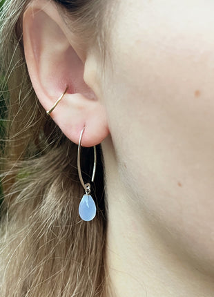 Chalcedony Sweep Earrings