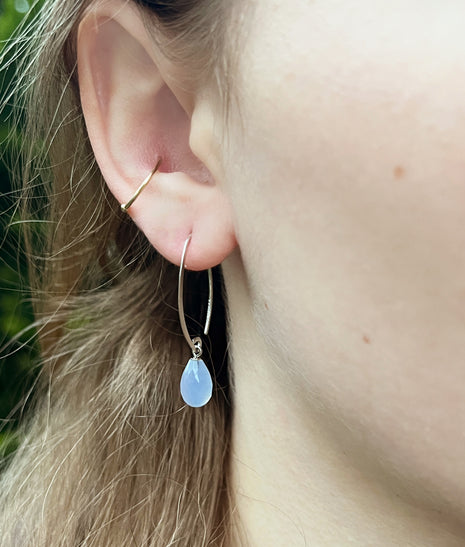 Chalcedony Sweep Earrings