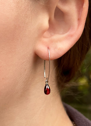 Garnet Sweep Earrings