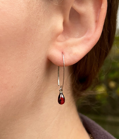 Garnet Sweep Earrings
