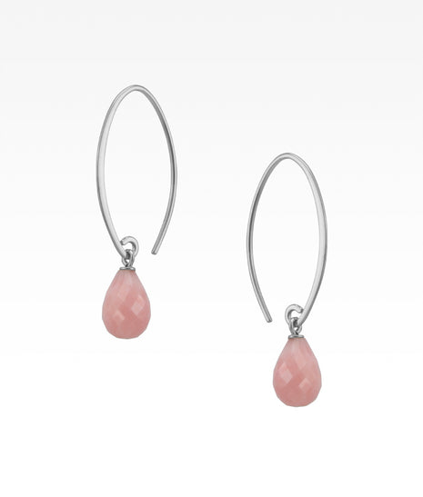 Pink Opal Sweep Earrings