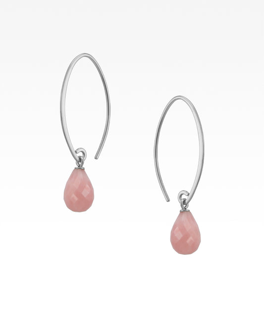 Pink Opal Sweep Earrings