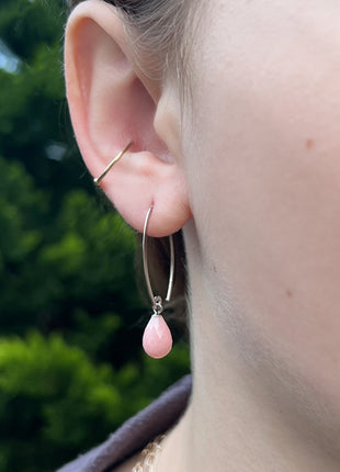 Pink Opal Sweep Earrings