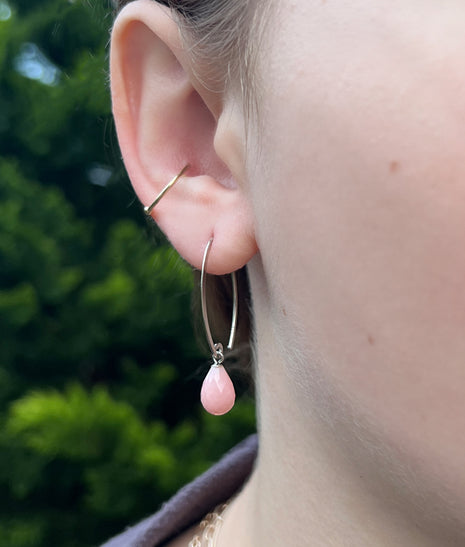 Pink Opal Sweep Earrings