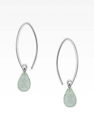 Prasiolite Sweep Earrings