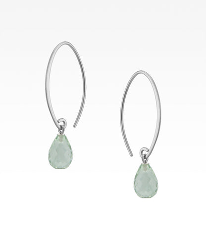 Prasiolite Sweep Earrings