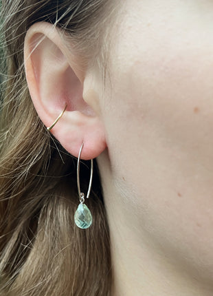 Prasiolite Sweep Earrings