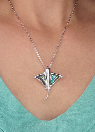 Abalone Stingray Pendant