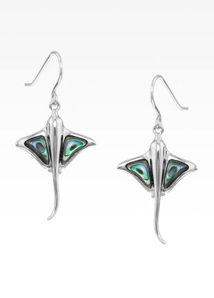 Abalone Stingray Earrings