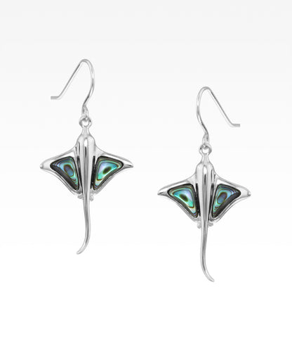 Abalone Stingray Earrings