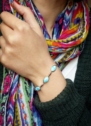 Larimar Marquise Bracelet