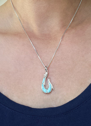 Maui's Larimar Hook Pendant
