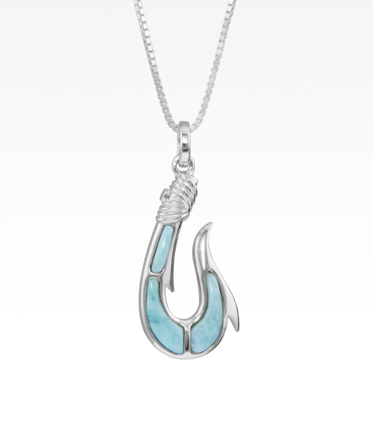 Maui's Larimar Hook Necklace