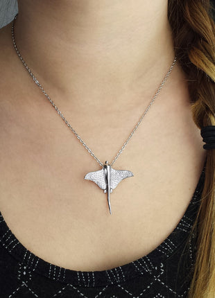 Pavé Stingray Pendant