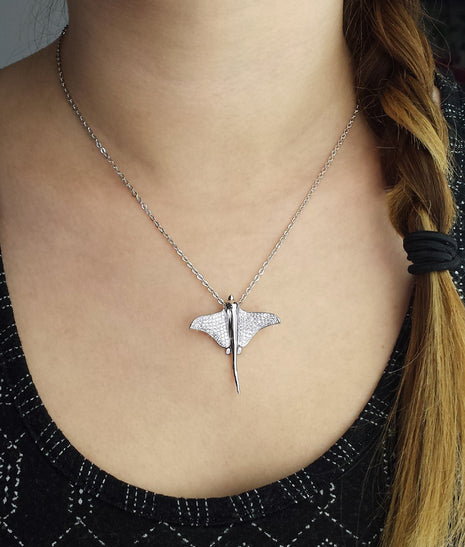 Pavé Stingray Pendant