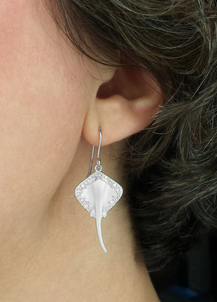 Satin Stingray Earrings