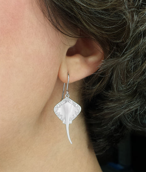 Satin Stingray Earrings