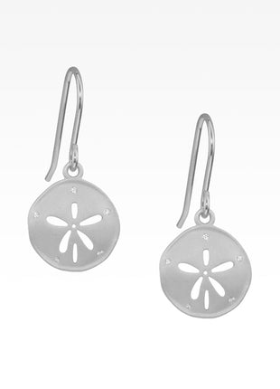 Satin Sand Dollar Earrings