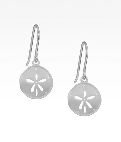 Satin Sand Dollar Earrings