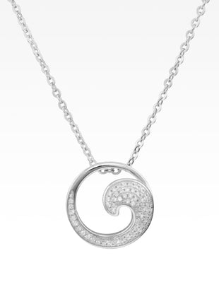 Pavé Wave Pendant