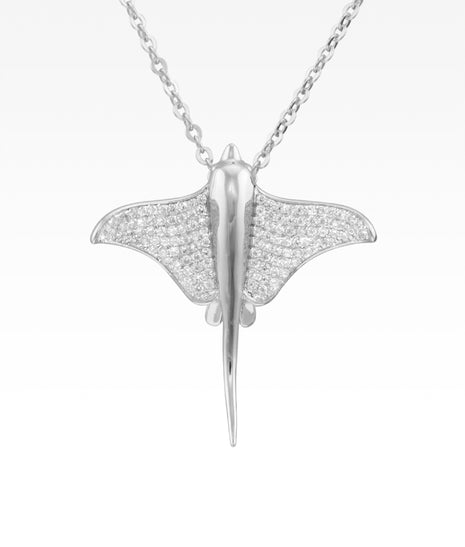 Pavé Stingray Necklace