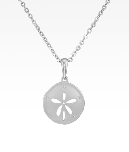 Satin Sand Dollar Necklace