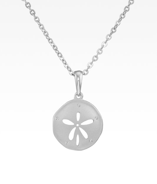 Satin Sand Dollar Necklace