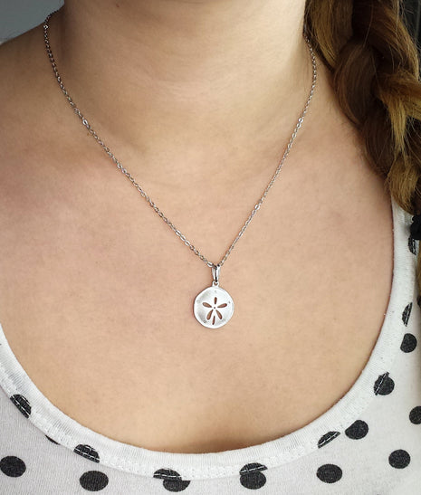 Satin Sand Dollar Pendant