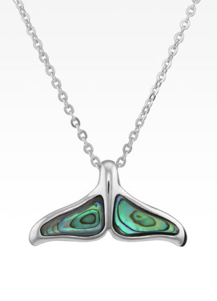 Abalone Whale Tail Pendant