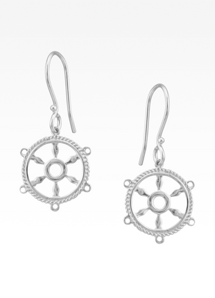 Harbor Ship's Wheel Earrings