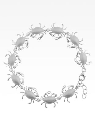 Satin Shell Crab Link Bracelet