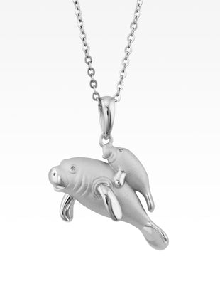 Manatee Mama & Baby Pendant