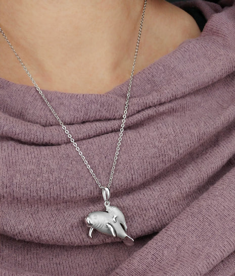 Manatee Mama & Baby Pendant