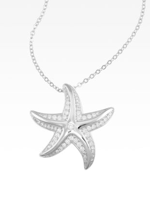 Pavé Edge Starfish Pendant